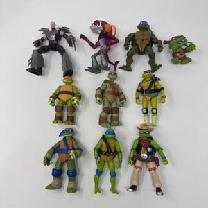 Lot of TMNT Teenage Mutant Ninja Turtles Villains Figure Lot Shredder Fish Head